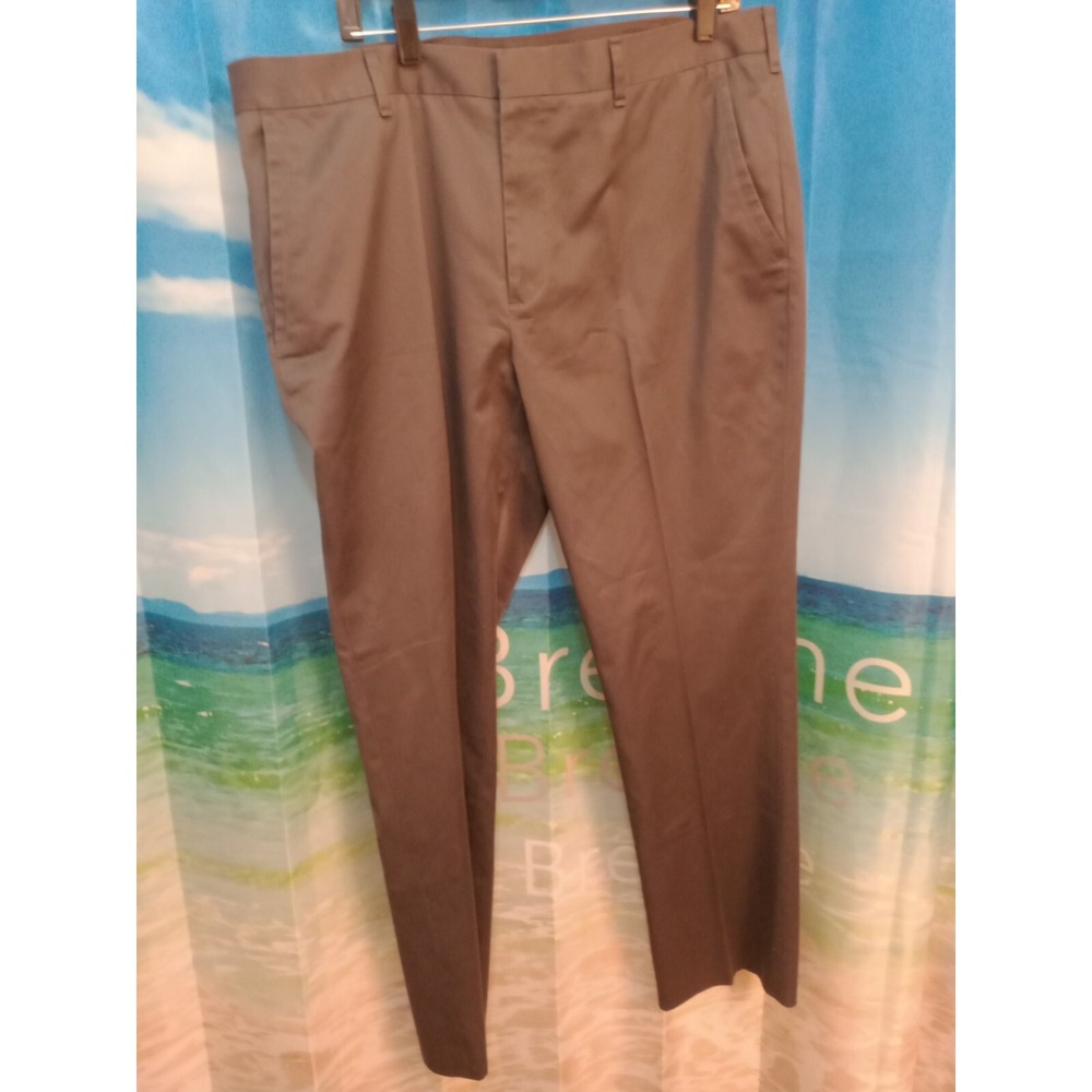 Bonobos Dress Friday Pants Mens Size 38 x 30 Gray Straight Cotton Golf Casual B9
